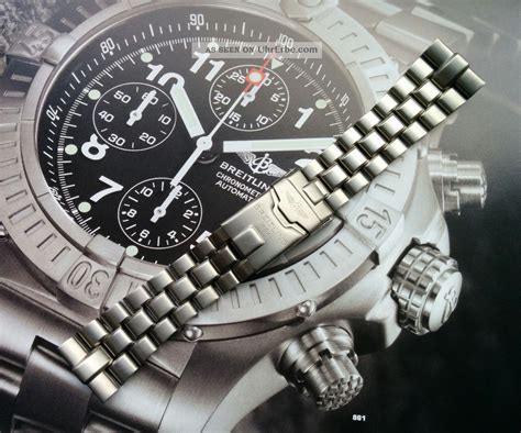 breitling bracelet titanium|breitling titanium chrono avenger.